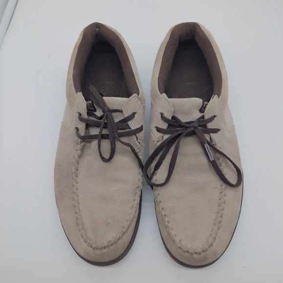 DC Villain Sz 13 Outlaw 302151 Men's Tan Suede Skateboard Sneakers - Picture 7 of 8